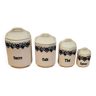 Set of 4 vintage AICH spice jars