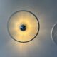 Pair of vintage wall lights, white lacquered metal, Italy 1970.