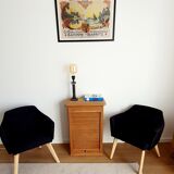 Wooden curtain cabinet