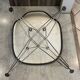 Fibreglass chair with skai vinyl, DSR Eiffel, off-white, Eames, Herman Miller.