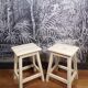 Pair of old farm stools