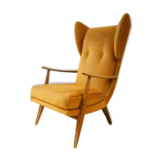 Fauteuil wing chair haut par Wilhelm Knoll pour Antimott