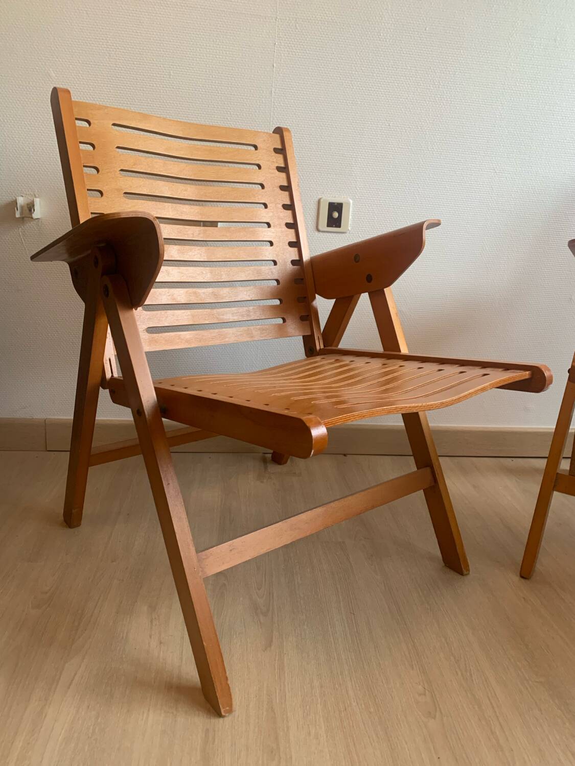 Pair of Rex Niko Kralj Folding Armchairs