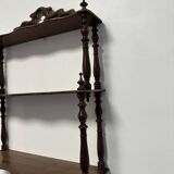 Wall or freestanding shelf in mahogany