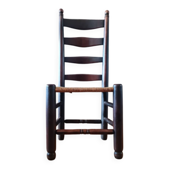 Chaise brutaliste, moderniste de style Charles Dudouyt, 1950- 1960