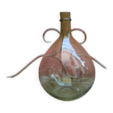 Old demijohn bubbled glass - 5 1/2 liters