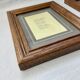 Set of 2 old frames in solid oak