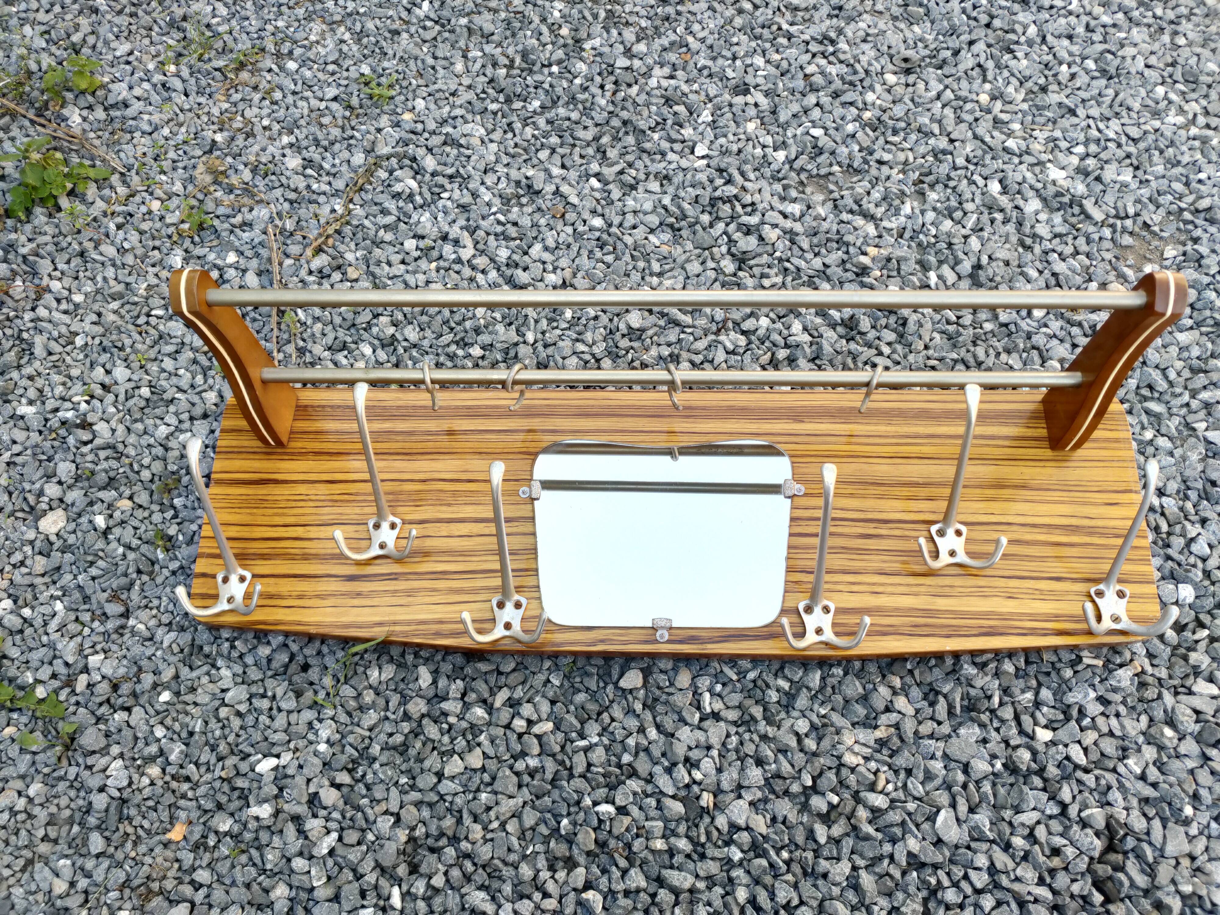 vintage coat rack with 6 hooks
