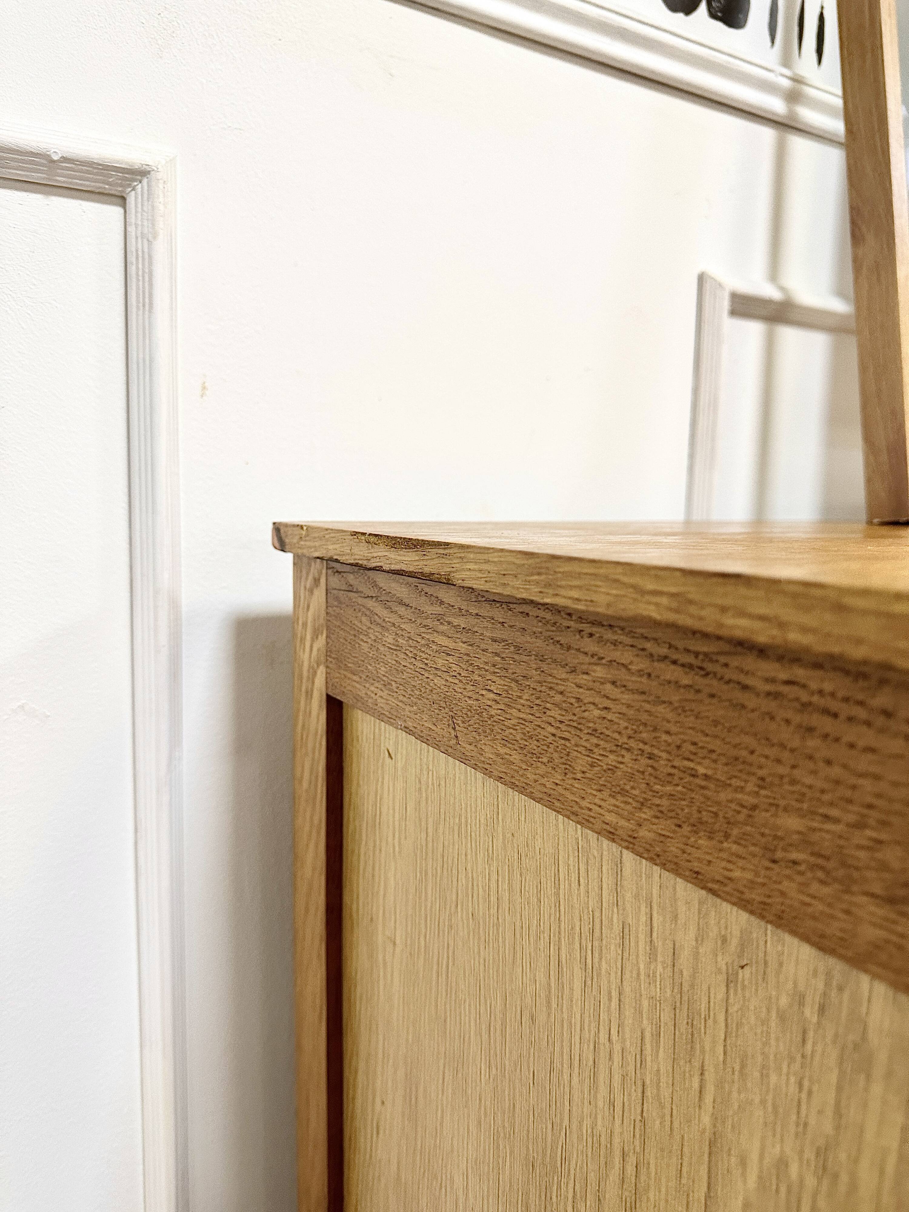 Vintage chest of drawers compass feet