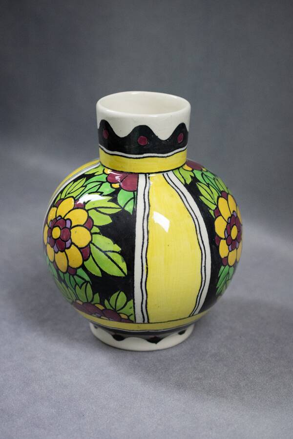 C. CATTEAU - Boch Keramis La Louvière - Art Deco Vase from the 1930s