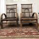 2 fauteuils vintage en rotin