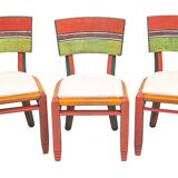 6 chaises Art Déco