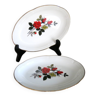 2 dishes from Moulin des Loups, "Carmen" model, in very good condition
