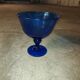 Glass cup of Biot, cobalt blue