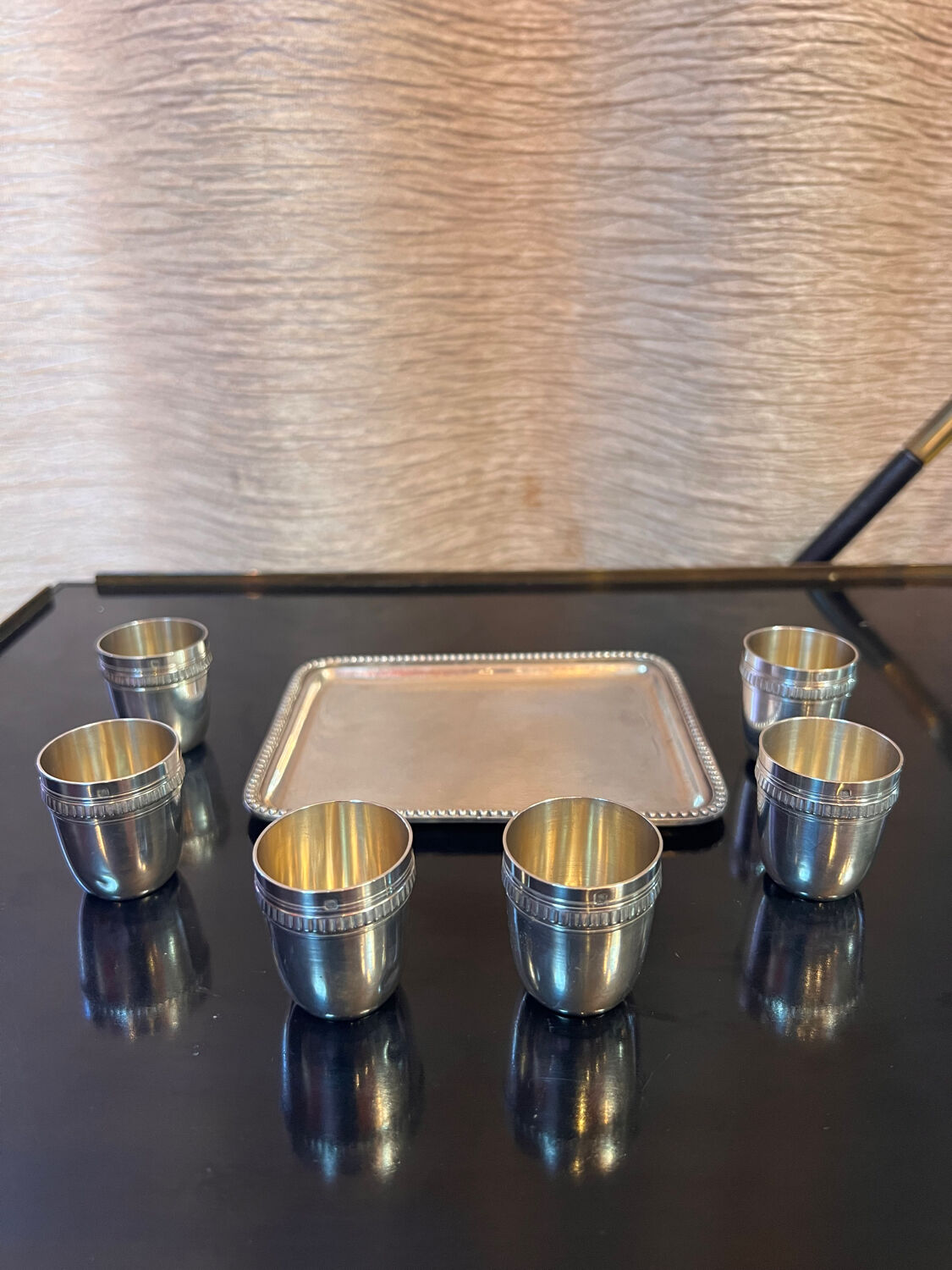 Gobelets à liqueur argent massif