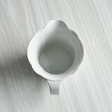 Pot à lait en porcelaine blanche
