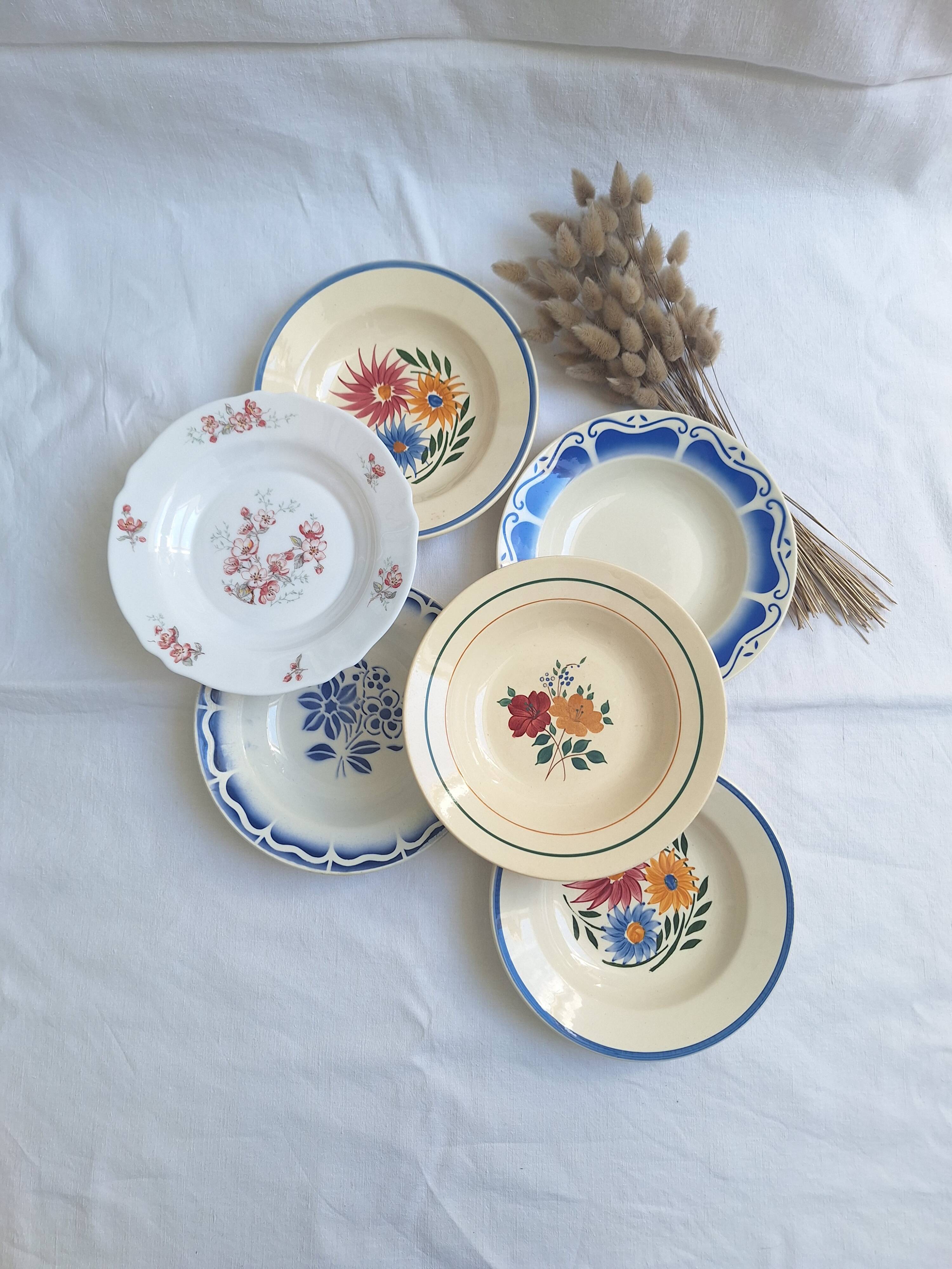 Vintage soup plates
