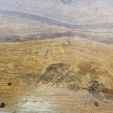 Table basse en noyer massif avec tiroir du début du 20ème siècle