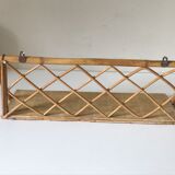 Vintage rattan shelf design 60 years