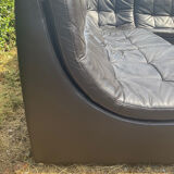 Incanto Italy modular corner sofa in brown leather