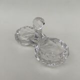 Double crystal salt cellars from Baccarat, early 20th century.