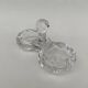 Double crystal salt cellars from Baccarat, early 20th century.