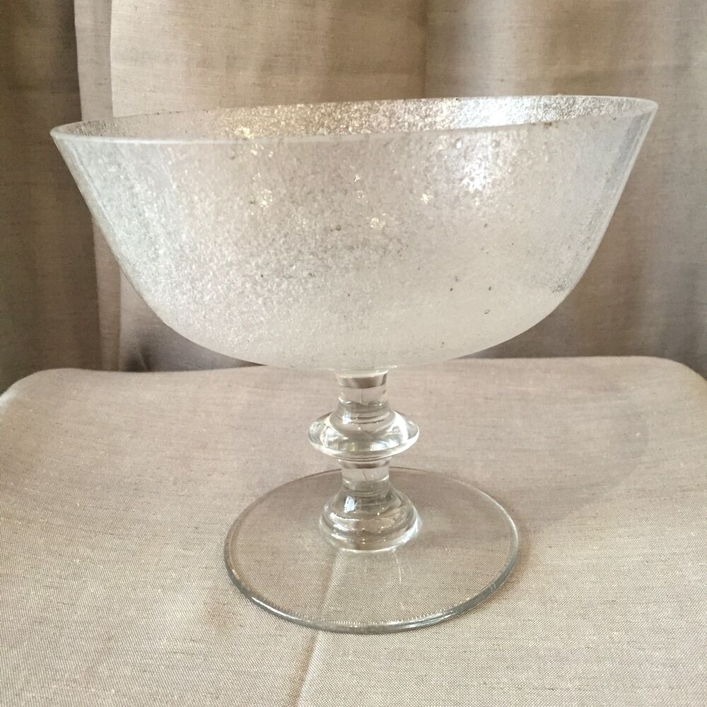 Crystal fruit cup and glass