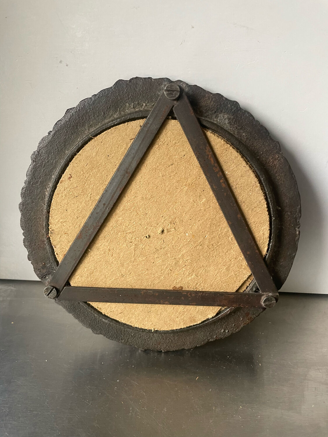 Metal cast iron picture frame