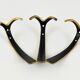 Up to 2 double wall hooks in brass from the mid-century by Herta Baller, Austria, 1950s.
