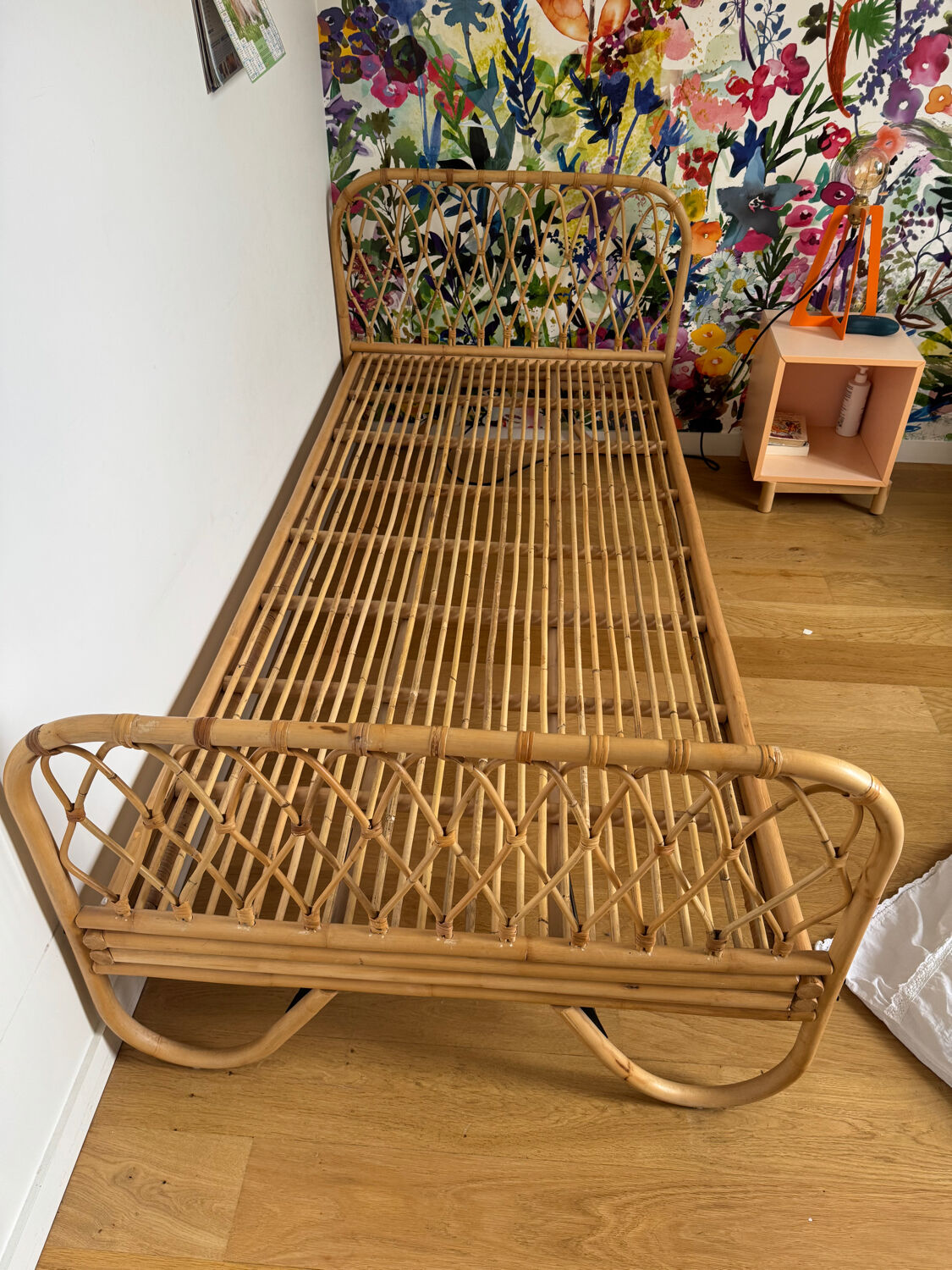 Rattan children's bed