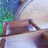 Salon d'hiver ancien en rotin (7 pièces)