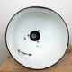 Set of 4 Industrial Bauhaus Black Enamel Pendant Lamps, 1960s