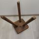 Old wooden stool tripods