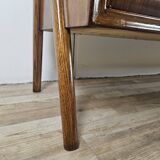 Art Decò sideboard in walnut stained beech open space design