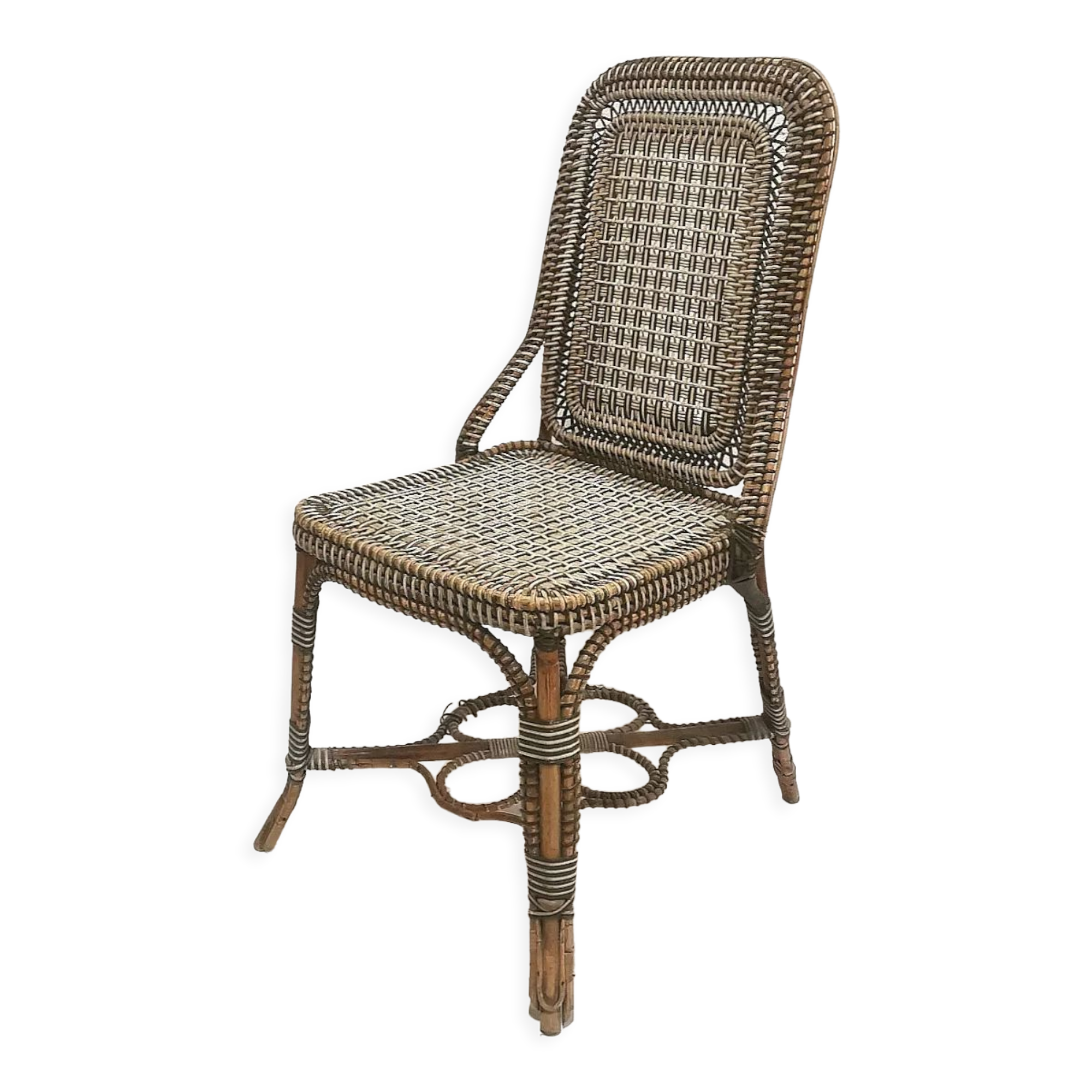 Perret and Vibert rattan chair, late 19th century
