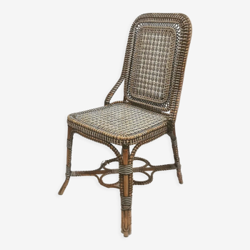 Perret and Vibert rattan chair, late 19th century