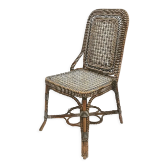 Perret and Vibert rattan chair, late 19th century