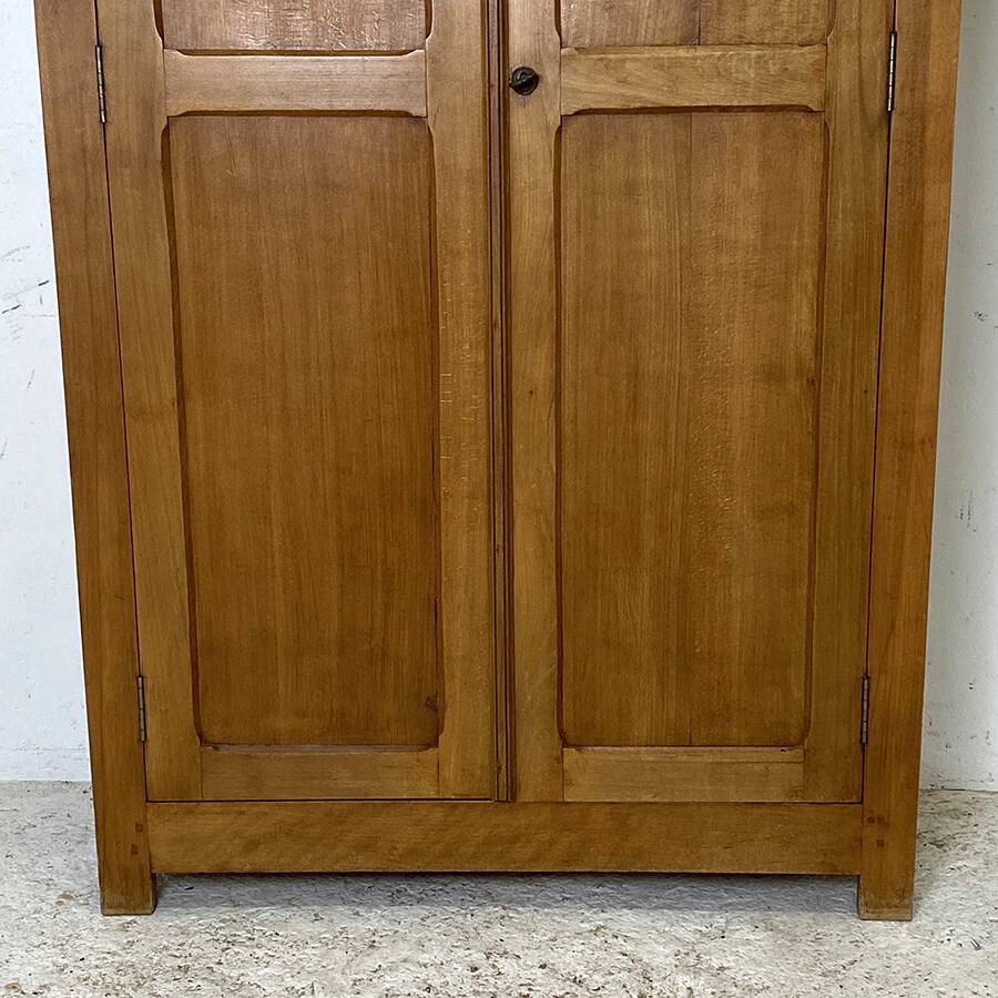Parisian raw wood wardrobe