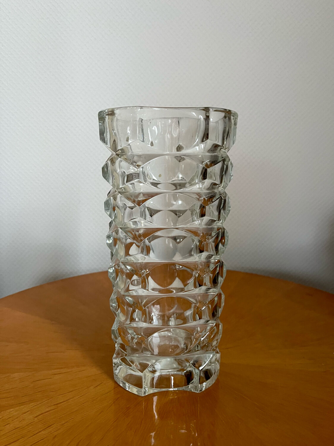 Glass crystal vase 1950