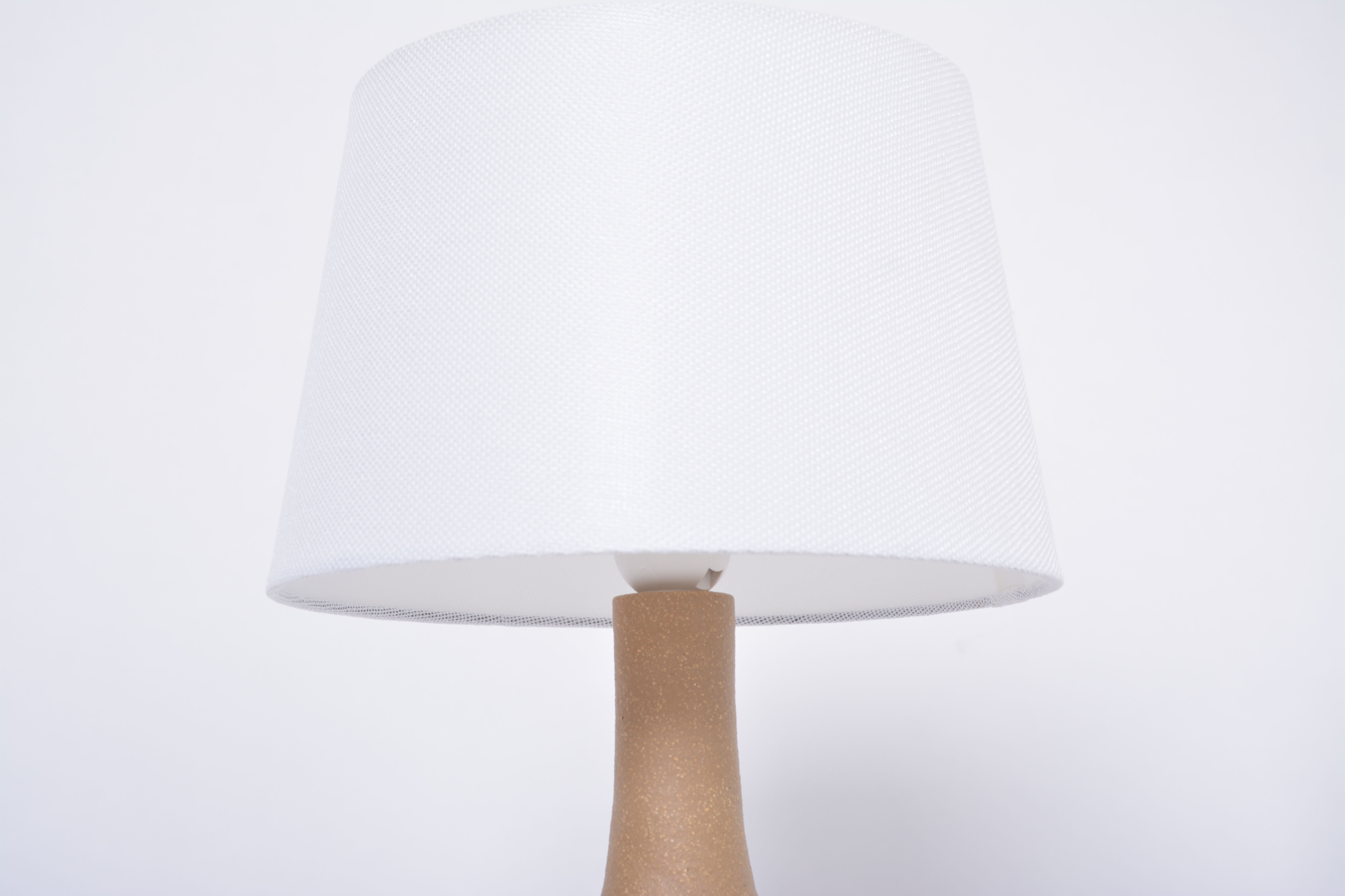 Pair of Mid-Century Handmade Stoneware table lamps model 3001 by Einar Johansen for Soholm