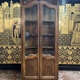 Library - Louis XV display case in walnut 1900
