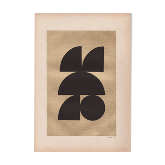 Collage on antique paper • C463 • signed Eawy