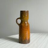 Poterie colorée - Vase en céramique, style rustique et artisanal.