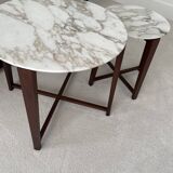 Tables Flexform marble calacatta and wood