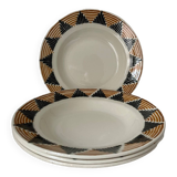 4 Badonviller star model soup plates