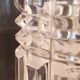 Carved crystal vase