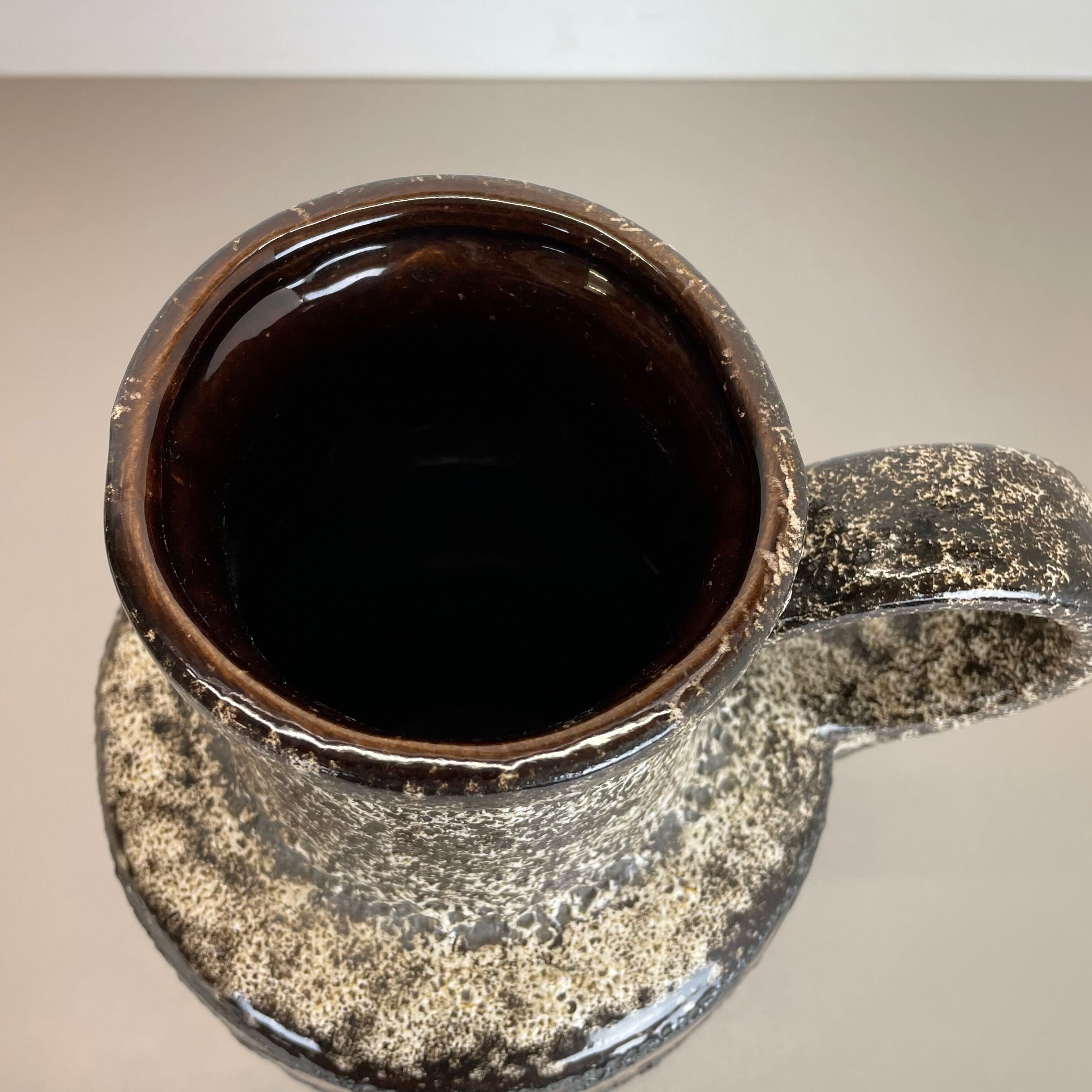 Large Pottery Fat Lava Multi-Color Floor Vase 408-40 Made by Scheurich, 1970s