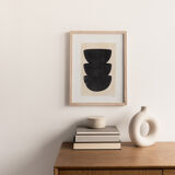 30x40cm paper paint dated and signed without frame M193