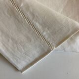 Drap en toile de lin 1960 linge de réserve 1 pers