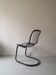 Wired chair in black metal Cidue, Italy 1970
